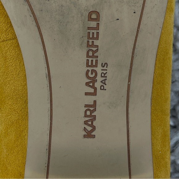 Karl Lagerfeld Yellow and Cream Women's Shoes - Picture 4 of 9